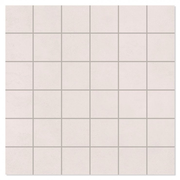 Mosaik Klinker Belite Vit Polerad Rak 30x30 (5x5) cm-0
